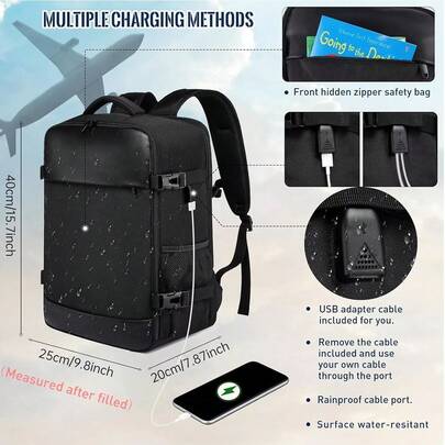 Carry On Cabin Backpack Luggage 40x30x20 Travel Flight Bag Shoulder Bag