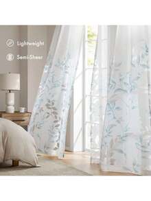 EstiloTendenciaMadison Park - Cortinas Transparentes Para Dormitorio, Modernas Y ContemporáNeas, De Lino Natural, 84 Pulgadas De Largo Para Sala De Estar, Cortina Transparente Moderna Con Ojales Cecily Botanical, 50 Pulgadas De Ancho X 84 Pulgadas De Largo, Paquete De 1 PanelCalidad PremiumVersióN Mejorada - Ocaye - Ver 4