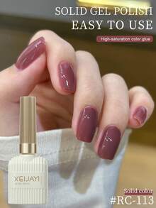 XEIJAYI 1瓶15毫升凝胶指甲油 - 持久亮泽，高饱和度光泽，坚固耐用，适合美甲沙龙DIY，女士礼物 - 乾枯玫瑰色 - 查看 6