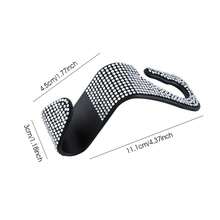 2pcs Rhinestone Car Seat Back Hooks, Creative Invisible Hooks For Hanging Accessories - 2pcs - View 5