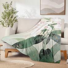 Lily Plant Tapestry Room Decoration Wall Decor Blanket Symbolizing Vitality Ultra-Soft Lightweight Silky Design For Elegant Decor Warm Flannel Blanket For Sofa Bed Travel Camping Polyester Fiber Thoughtful Gift For Family Friends Valentine's Gift Shipped From USA - Nhiều màu 17 - Xem 2