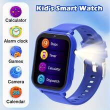 2025 New Kids Smart Watch, Children's Game Watch, 18 Fun Games, 1.83" Touch Screen, Ultra-Low Power Chip, Pedometer, Camera, Flashlight, Alarm Clock, Camera, Photo Album, Calendar, Countdown, Calculator, Stopwatch, Flashlight