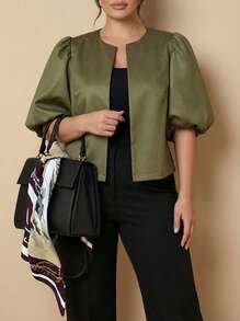 Whisplicity Women's Plain Short Sleeve Shirt, Simple Fashion Design Suitable For Summer