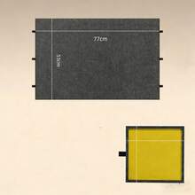 1000片倾斜拼图板，带二合一拼图支架和盖子，轻便拼图板，带6个抽屉，便携式毛毡拼图桌，适合成人 - 深灰色 - 深灰色 - 查看 3