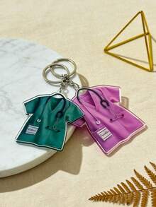 1/3/5pcs Customizable 2D Flat Nurse Name Tag Keychain - Personalized With Name, Stethoscope Shaped Pendant Medical ID Badge, Printable With Name/Initial/Title, Hospital Uniform Style, Suitable For Nurses, Doctors, Medical Staff (Unisex Adult) - Multicolor - View 11