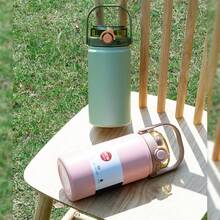 Large Capacity Insulated Cup, 316 Stainless Steel Water Cup, Student Outdoor Cup With Handle, Women's Office Double-Drinking Cup - Multicolor - View 8