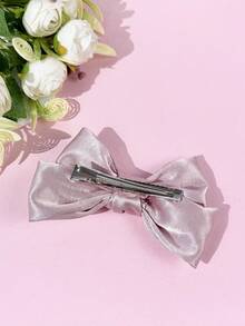 1 pieza Pinza de pelo elegante y minimalista de color rosa para mujeres, pinzas para el cabello, pasador de pelo, barretas, accesorios para la cabeza, accesorios de San Valentín, accesorios para el cabello para mujeres - Rosa - Ver 3