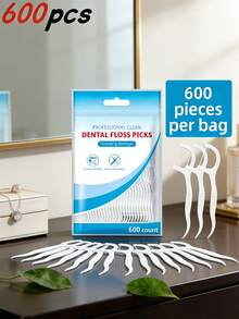 600/300/200/100/50入 薄荷味牙線 - 深層清潔口腔護理，便攜式牙線、牙籤、口腔清潔刷，居家與旅行必備，牙齒清潔工具，牙刷、牙科配件 - 彩色 - 查看 13