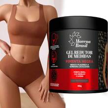 Kit Of 2 Morena Brasil Body Massage Gels | Black Pepper + Hyaluronic Acid - Gel - View 5