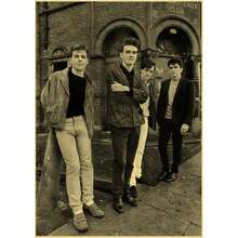 1张无框摇滚乐队史密斯复古海报，复古家居房间酒吧装饰美学艺术壁画帆布艺术印刷品，流行风格 - 彩色 - 查看 25