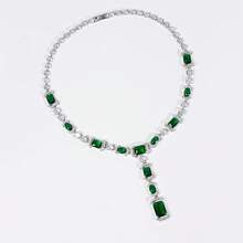 3pcs/Set Silver/Gold Jewelry Set, Women Jewelry Set, Accessories, Accessory Set, Diamond Necklace, Pendant, Jewelry, Necklace, Earrings, Jewelry Set, Women Jewelry, Wedding, Wedding Accessories, Y2K, Suitable For Women/Bride/Bridesmaid/Holiday/Party/Wedding/Banquet Wear, Gift - Jewelry Set - View 8