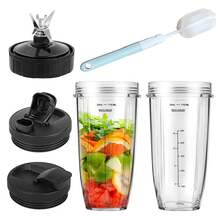 Accesorios Piezas de Repuesto para licuadora Nin ja,Juego de vasos para batidora,compatible con BN401 BN751 BN801 BL642 BL480-30 BL490-30 BL640 CT680 CT640C CT641 NN100 NN102 BL2012 - Azul - Ver 5