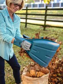 Plastic Garden Rake For Leaf Cleaning, Wear-Resistant Shovel - A - View 5