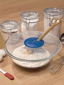 1个硅胶烘焙防溅罩，适用于搅拌碗，厨房防溅工具，适用于鸡蛋、面糊和酱汁，搅拌碗盖，防溅罩，烹饪防溅罩，立式搅拌机防溅罩，非常适合感恩节和情人节烹饪准备，适用于手动和电动搅拌机，防溅罩，厨房和烘焙 - 彩色 - 查看 6