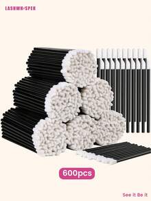 400支唇彩筆 唇彩棒 無屑化妝工具 美容工具 10-600支 - 黑色 - 查看 15