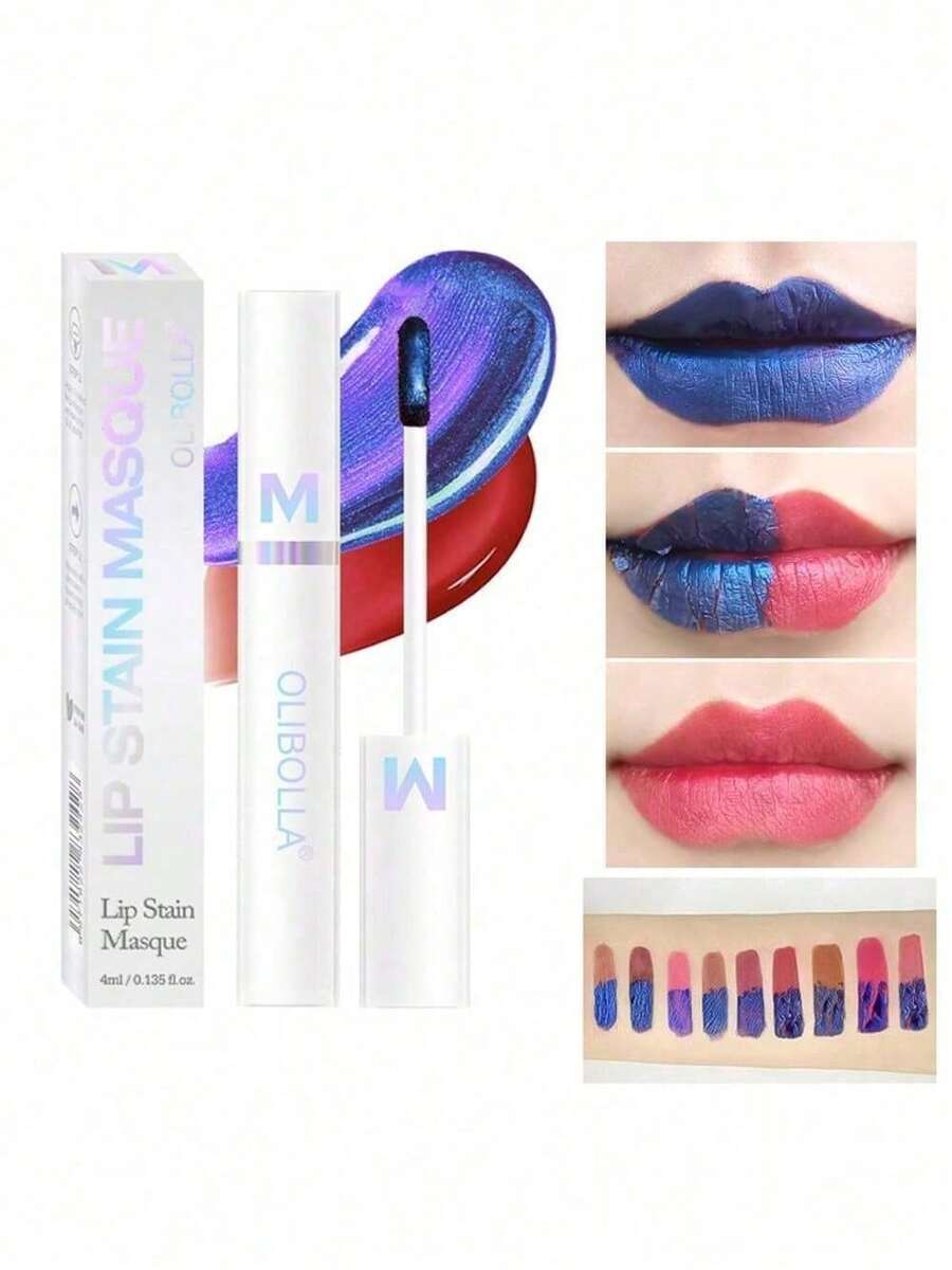 1/3 Pcs Long-Lasting Lip Liner Tattoo, Waterproof Peelable Lip Stain, Semi-Permanent Matte Lipstick For Girls And Women - Nhiều màu - Xem 1
