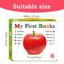 TEENYBABY 10pcs/Set My First Book Series - Children's Early Education Picture Books On Fruits, Animals, Food, Colors, Alphabet, Numbers, Great Gift For New Year - Multicolor - View 4