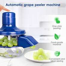 2025 New Automatic Garlic Peeling Machine, Electric Grape Peeling Machine Small Fruit With USB Charging Rechargeable, Fruit Skin Remover Tool For Cherry, Tomato, Garlics For Home Kitchen Use - mặc định - Xem 4