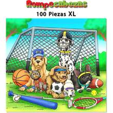 Rompecabezas 100 Piezas XXL | Piezas Extra Grandes, Gruesas y Durables | Diseñado para Uso Infantil (Perros Deportistas),37563162 - Rojo violeta - Ver 5