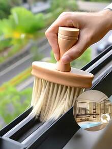 1个6.18英寸多槽清洁刷 - 硬质塑料材质，适用于窗户轨道和厨房清洁 | 酒店和家庭清洁必备 - 彩色 - 查看 12