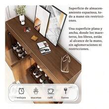 120cm Zapateras Para Zapatos Gran Capacidad Vintage Para Hogar - Marrón - Ver 4