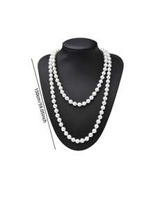 Conjunto de 5 piezas de accesorios retro de los años 20 para damas, que incluye un tocado de plumas Charleston, un collar de perlas falsas, aretes y guantes largos, es perfecto para accesorios de vestir de fiesta de Halloween - multicolor - Ver 4