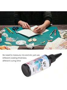 EstiloResina de fundición transparente resina uv Adhesivo de resina UV de color transparente  y confiable para decoraciones artesanales( #   1) resina uv 500 Pegamentos para ArtesVersión mejorada - 1 - Ver 6