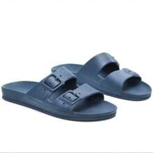 Low-Heeled -Style Sandals/Flip-Flops For Men, Children, And Unisex. , Stylish, And Elegant. Sizes 33 To 42. - 藏蓝色 - 查看 2