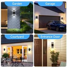 CANMEIJIA GU10 LED Garage Light, Outdoor Wall Lamp, Entrance Porch Light, Floodlight, Acrylic Pillar Design, Decorative Courtyard Light, Indoor Wall Lamp, Available With Motion Sensor Or Light Sensor, IP65 Waterproof, Suitable For Outdoor Patio/Stairs/Street/Indoor/Garden/Living Room/Bathroom/Kitchen/Bedroom/Hallway/Interior Wall/Exterior Wall - 彩色 - 查看 11