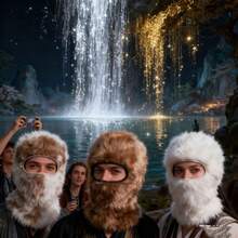 Unisex 1-Pack Distressed Balaclava Hat Ski Mask - Knitted Distressed Balaclava, Windproof Full-Face Mask, Warm And Windproof Face Cover - A - View 4