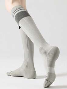 女士瑜伽健身跑步长袜 | 防滑过膝袜，带防滑点，两种款式（包头和五趾），足弓支撑和小腿压缩，适合所有级别的练习者 - 彩色 - 查看 6