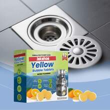 管道疏通片，家用管道清洁堵塞清除剂，可去除毛发、油脂和堵塞物 - 12pcs - 查看 1