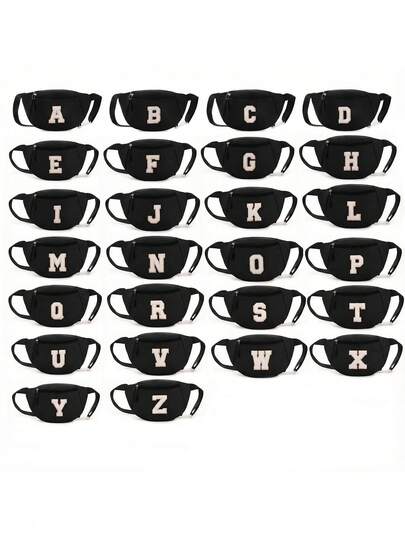 DIY Letter Design Waist Bag, Street Fashion Mini Multi-Compartment Pouch, Casual Fanny Pack For Shopping, Party, Holiday Gift, Storage Bag