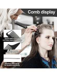 7pcs Detangling Brush Set Brand New 9-Row Cushion Nylon Bristles, Specifically Formulated For Thick, Natural Hair Types, Blow-Dry And Section, Style And Set, Mist Spray Bottle For Hair Bottle 200ml, Teasing Hair Brush, Edge Brush, Rat Tail Comb, Braiding Tool, Specifically Designed For Sleek, Parted And Tousled Styles, Effortlessly Accommodating All Styling Requirements, Ladies' Curling Comb, Natural Hair Type Specialised Combing Set - Multicolor - View 5