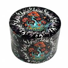 1个手动研磨器，金属研磨器，家用研磨器，香料研磨器，烟草研磨器，无需电源，清洁和烟草配件，情人节和圣诞节礼物 - 彩色 - 查看 18