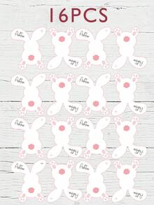 12pcs Personalised Wedding Card | Newly Married Couple Greeting | Anniversary | Congratulations Engagement Card | Wedding Gift Card - Easter Bunny - View 6
