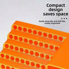1PC 50-Hole Drill Bit Storage Rack, Screwdriver Bit Storage Toolbox, Hole Plate Electric Screwdriver Holder, Hexagonal Handle Storage Rack, Drill Bit Holder, Lower Storage Rack, Suitable For Industrial Decoration And Home Improvement Personnel.