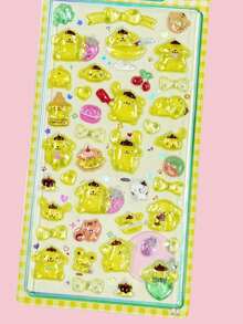 1pc Cartoon 3D Crystal Sticker, Cute Japanese Cartoon Style, Phone Case Sticker, Handmade Sticker, Decorative Sticker, Desktop Decor Sticker (Some Styles May Have Color Differences, Random Delivery) - Multicolor - View 16