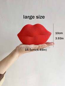 1pc Glam Fantasy Resin Lips Sculpture Decor, Glam Vanity Table Accent, Aesthetic Bedroom Decor, Versatile For Living Room, Bedroom, Bathroom, Kitchen, Office, Hotel, Restaurant, Bar, Wedding, Valentine'S Day, Mother'S Day, Thanksgiving, Desk Decor, Gift For Her, Office Desk Accessories (Two Size-Small/ Large) - Multicolor - View 15
