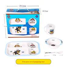 Paw Patrol Tableware Set, Includes Cute Bowl, Feeding Cup, Spoon, Divided Plate, Gift Box - Multicolor - View 8
