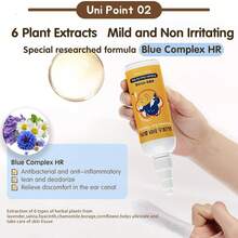 Korean Pet Ear & Eye Cleansing Solution & Wipes Set, Probiotic & Botanical Formula, Reduces Ear Wax Buildup, Removes Tear Stains, Soothes Itching & Infection, 150ml/5.1oz + 50pcs Finger Tip Wipes - Multicolor - View 3