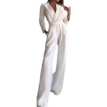 Spring And Summer Chinese Style Long Sleeve New Chinese Style Jumpsuit Diagonal Placket Mid-Waist Elegant Commuter Jumpsuit - 紅色 - 查看 6