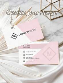 Servicio de impresión personalizada de tarjetas a doble cara: 100/200/500 piezas. Personaliza tarjetas de felicitación, tarjetas de visita, tarjetas laminadas. Sube diseños para crear tarjetas de visita, tarjetas personalizadas con texto e imágenes personalizadas, tarjetas personalizadas para salones de uñas y peluquerías, tarjetas de visita de escritorio, tarjetas de visita personalizadas, personalización de tarjetas de visita para negocios - Estilo1 - Ver 1