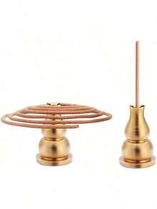 EstiloSoporte de Incienso de Cobre, Soporte para Conos de Incienso, Soporte para Varillas de Incienso, 3 Estilos, Incense Holder, Pequeño, 1Versión mejorada - 1 - Ver 3
