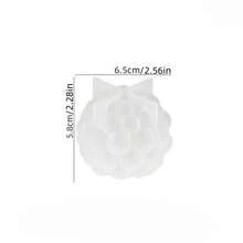 DIY环氧树脂模具、3D泡沫蜡烛模具、球形树脂蜡烛模具、圆柱形硅胶肥皂模具、蜡烛制作、硅胶石膏肥皂模具、树脂粘土工艺品、大豆蜡、DIY手工模具 - 白色 - 查看 11