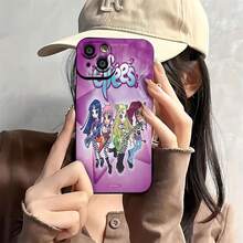 Estuche para teléfono Rockstar Fairy Band Compatible con estuches para teléfonos   17  16 Pro Max  15 Pro Max  13 y  12 Material brillante 2 en 1 Duradero a prueba de golpes y elegante Una excelente opción para familiares, amigos, seres queridos, novios, novias y regalos de Navidad y Año Nuevo - Negro - Ver 1