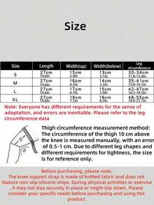 1pc/2pcs Knee And Sleeve Pads, Knitted Fabric Non-Slip Knee Strap, Sports Joint Protector For Outdoor Running, Basketball, Cycling To Provide Protection And Comfort - Multicolor - View 7