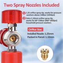 Cañón de espuma mini con presión Bear Force Pro con conector rápido de 1/4", lanza de espuma de nieve ajustable 360° para lavadora a presión, dispensador de jabón para automóviles para espuma espesa - Para conexión rápida - Ver 6