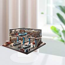 2D Flat, Vintage-Style Car Repair Shop Acrylic Desk Ornament - Perfect For Home, Office Decor & Holiday Gifts, 2D, Valentines Day, Mothers Day - Clear - View 5