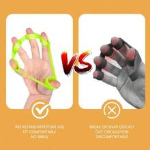 New Finger Grip Strength Trainer And Finger Expander - Non-Slip Grip Strength Trainer Set, 6-Piece Grip Strength Training Kit, Suitable For All Ages Of Men And Women - Multicolor - View 9